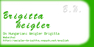 brigitta weigler business card